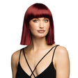 Fancy Dress Central - Bob Wig with Fringe (Brown) - Adult - Fancy Dress Central