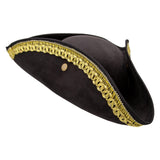 Pirate Hat with Gold Rim - Adult