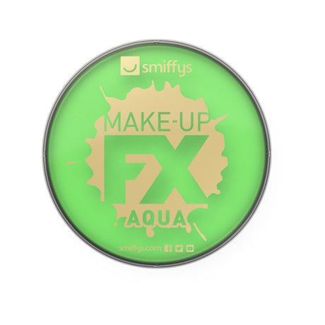 Smiffys - Make-Up FX Face and Body Paint - Lime Green - Fancy Dress Central