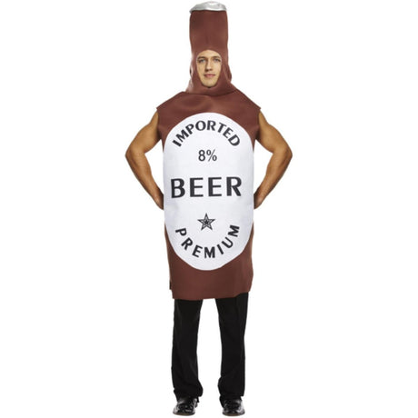 Henbrandt - Beer Bottle Costume - Adult - Fancy Dress Central