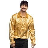 Ruffle Party Shirt (Gold) - Men