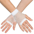 Boland - Short Mesh Fingerless Gloves (White) - Adult - Fancy Dress Central