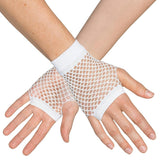 Boland - Short Mesh Fingerless Gloves (White) - Adult - Fancy Dress Central
