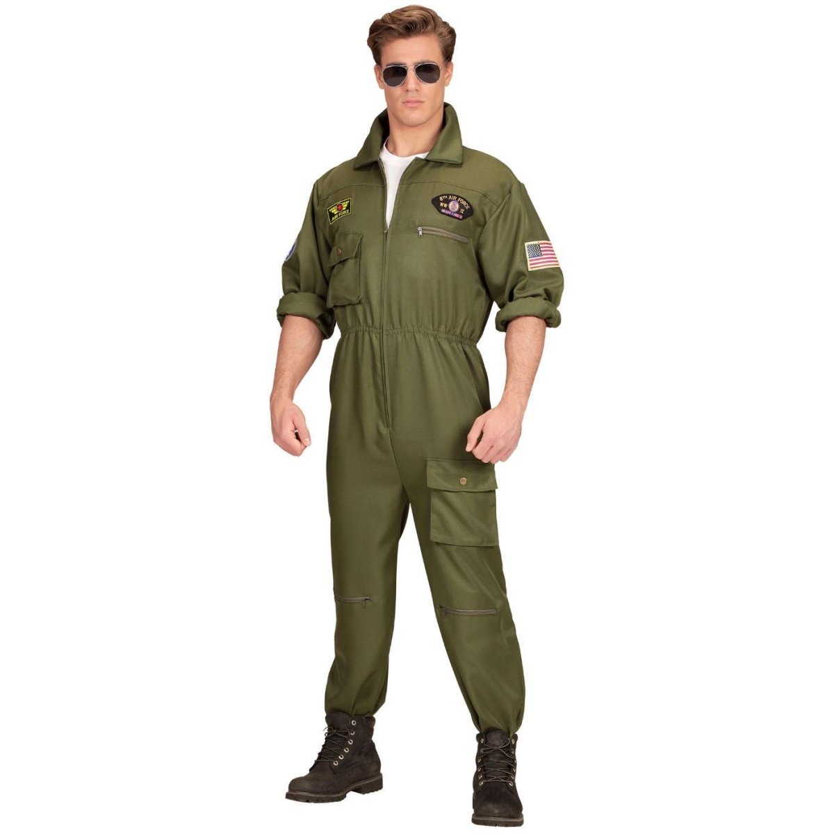 Widmann - Fighter Jet Pilot Costume - Men - Fancy Dress Central