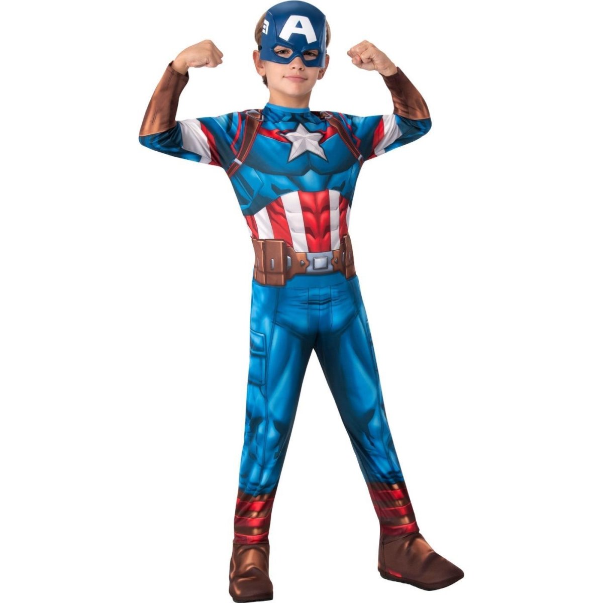 Rubies - Captain America Avengers Costume - Boys - Fancy Dress Central