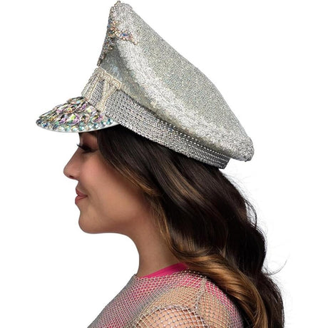 Boland - Sparkle Party Captain Hat - Adult - Fancy Dress Central
