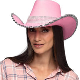 Sparkle Cowboy Hat (Pink) - Adult