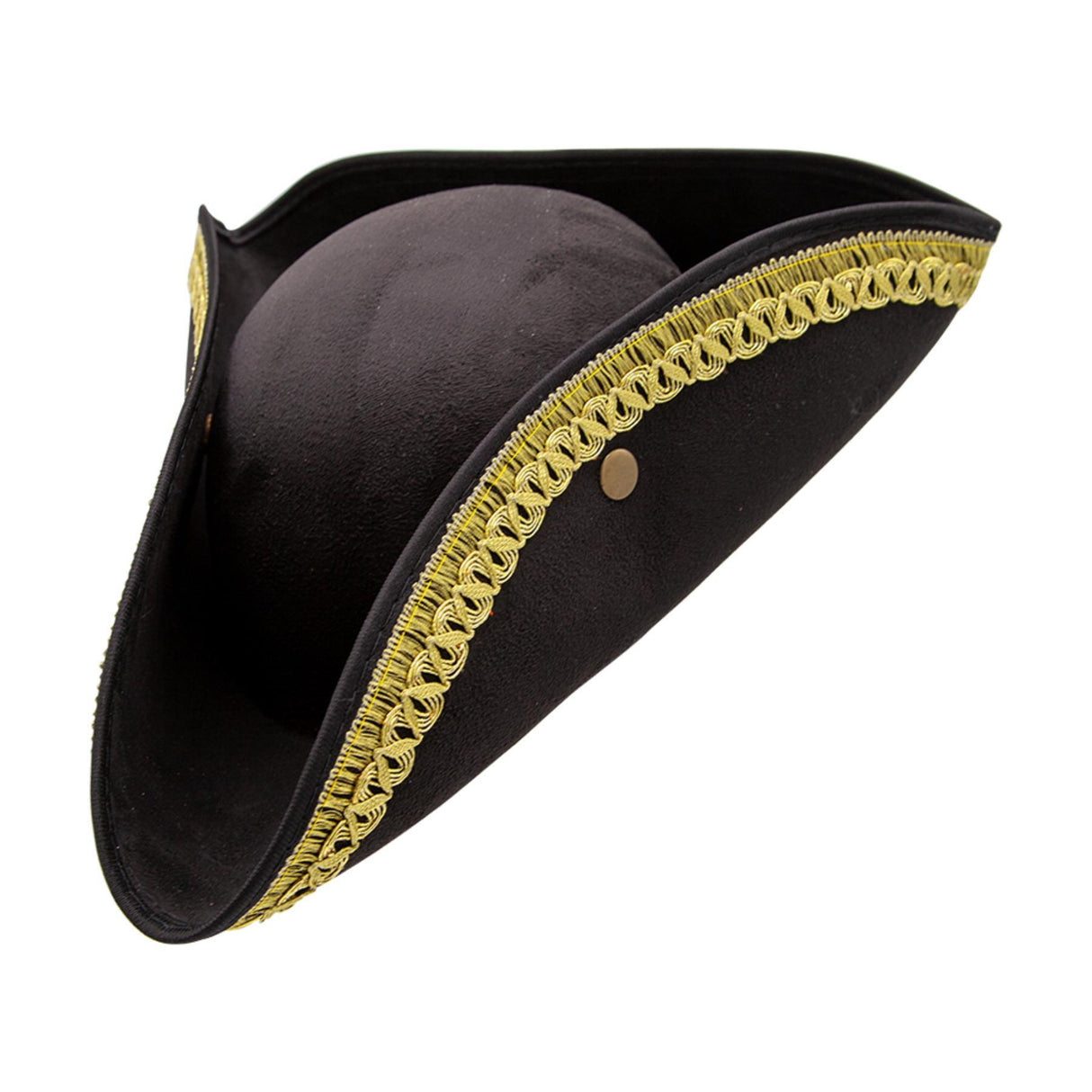 Pirate Hat with Gold Rim - Adult
