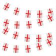 Wicked Costumes - 10m World Country Flag Rectangle Bunting (England) - Fancy Dress Central