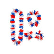 Wicked Costumes - Hawaiian Lei Set (Red/White/Blue) - Adult - Fancy Dress Central