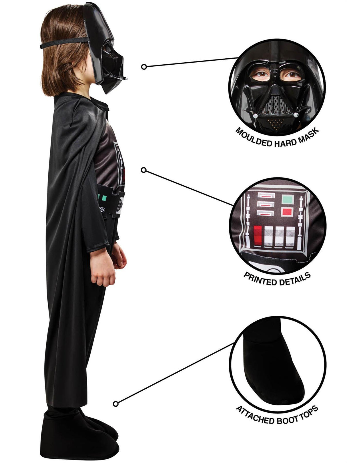 Darth Vader Star Wars Costume - Boys