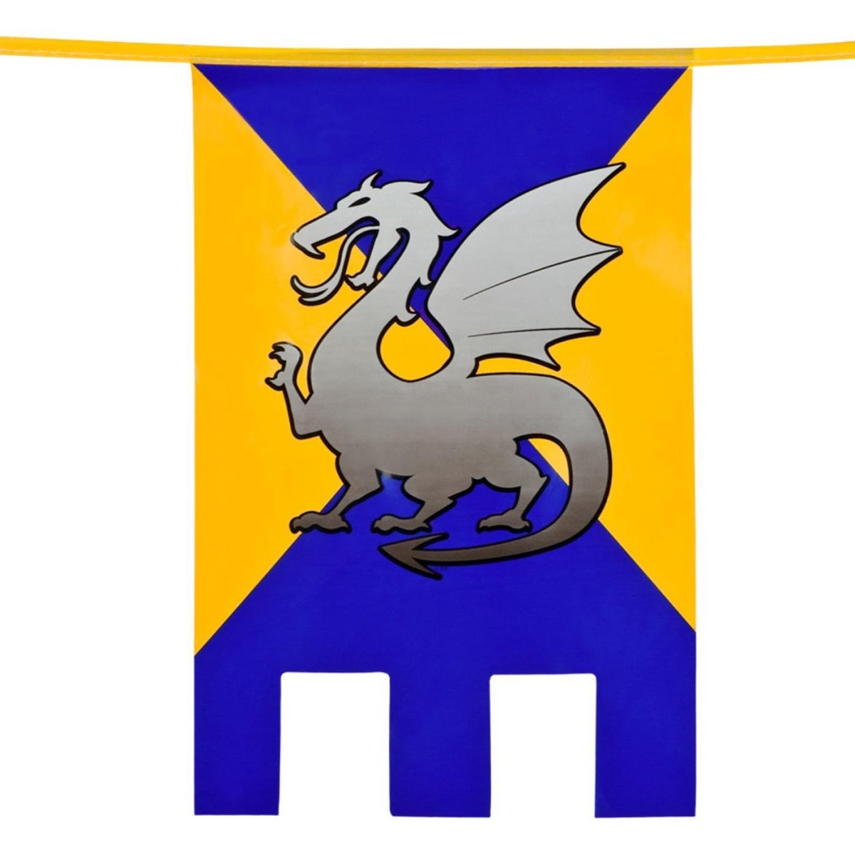 Boland - 6m Knights & Dragons Rectangle Bunting - Fancy Dress Central