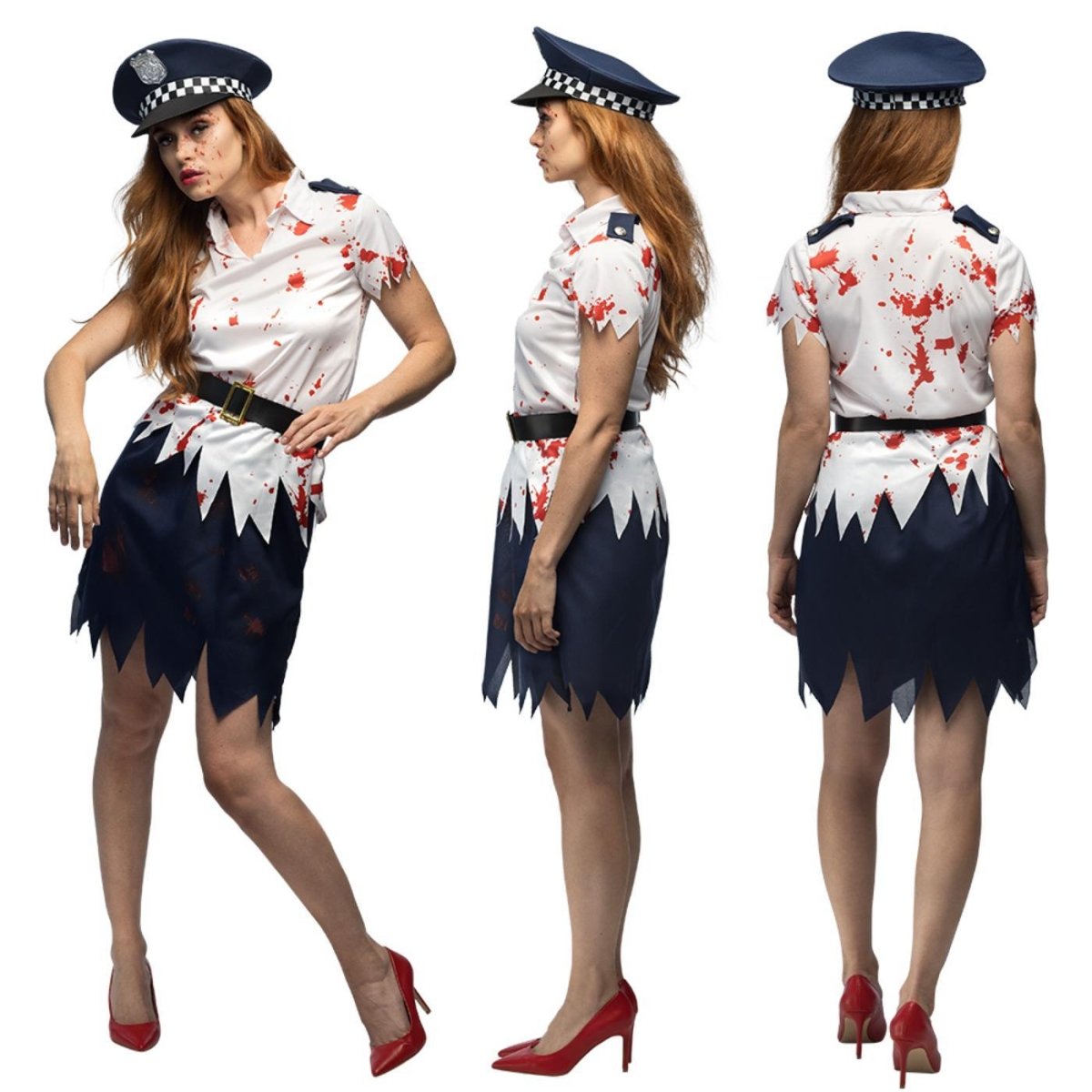 Boland - Zombie Police Officer Costume - Women - Fancy Dress Central