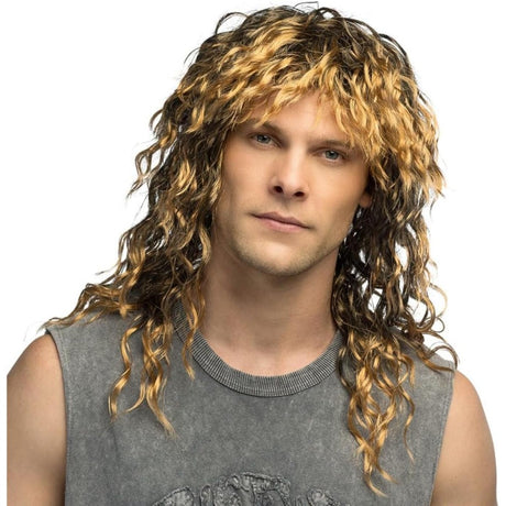 Boland - 80s Rock Star Keith Wig - Men - Fancy Dress Central