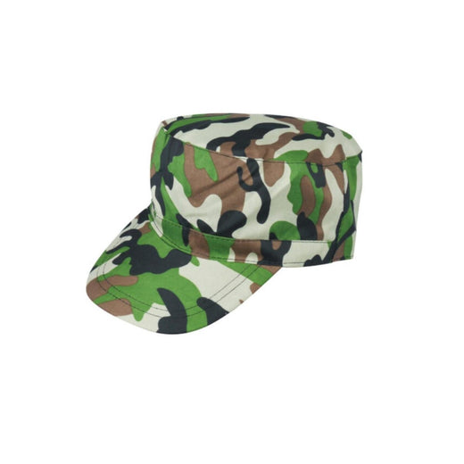 Henbrandt - Camouflage Army Cap - Adult - Fancy Dress Central