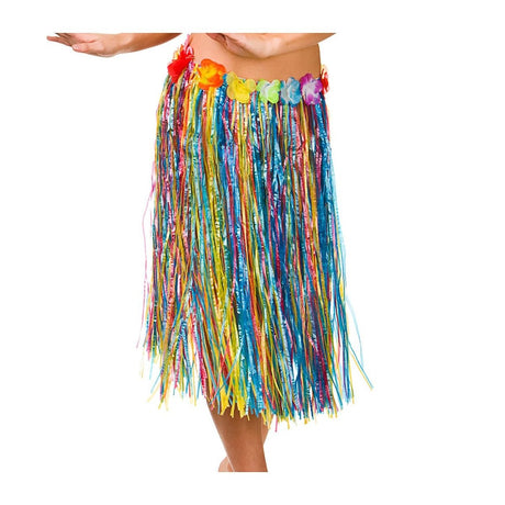 Wicked Costumes - Hula Skirt 60cm (Multicoloured) - Women - Fancy Dress Central