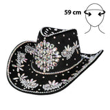 Boland - Crystal Cowboy Hat (Black) - Adult - Fancy Dress Central