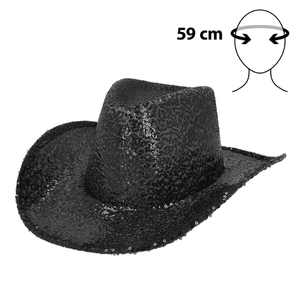 Fancy Dress Central - Rodeo Party Cowboy Hat (Black) - Adult - Fancy Dress Central