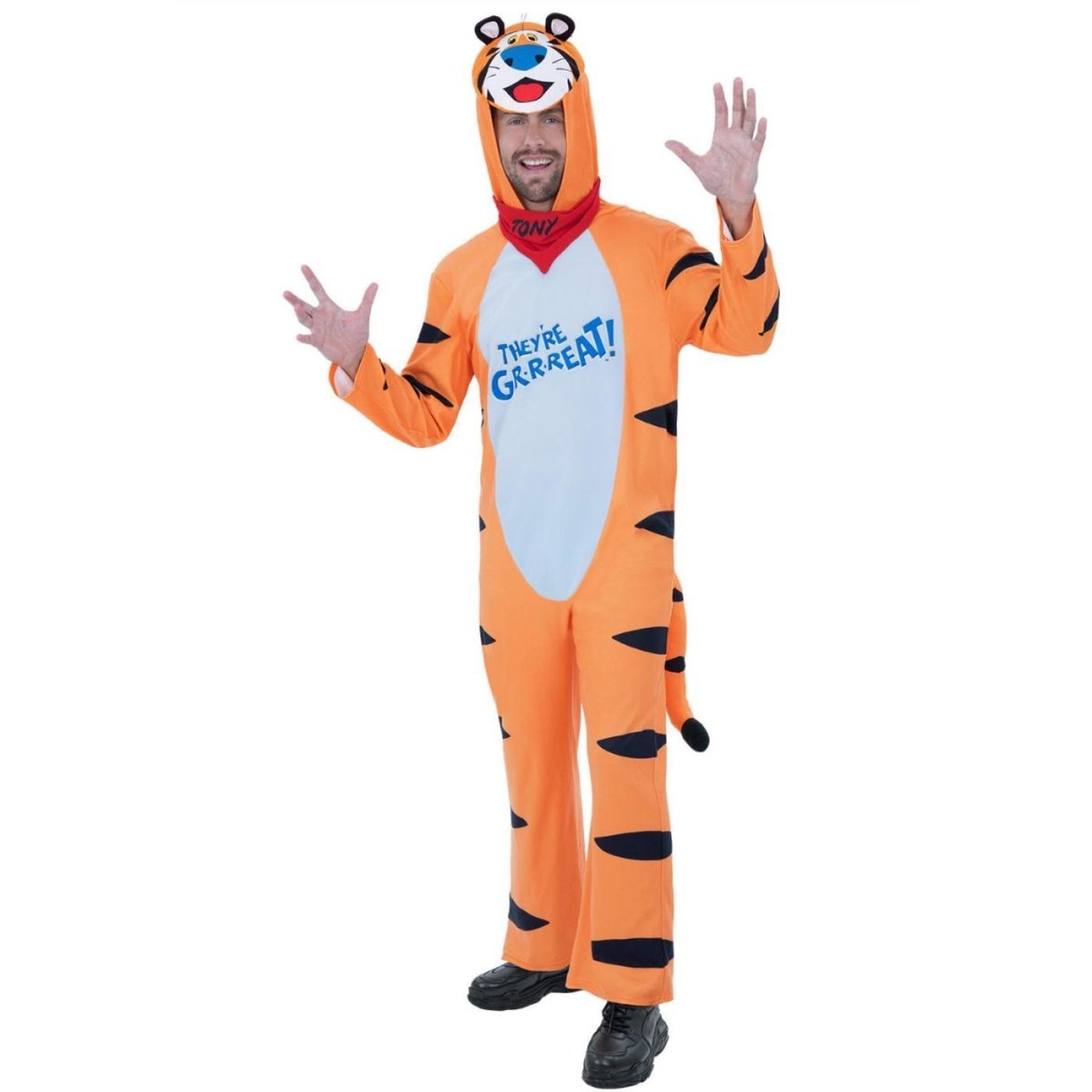 Smiffys - Kelloggs Tony The Tiger Costume - Men - Fancy Dress Central