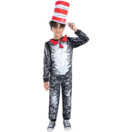 Smiffys - Dr Seuss Cat In The Hat Costume - Child - Fancy Dress Central