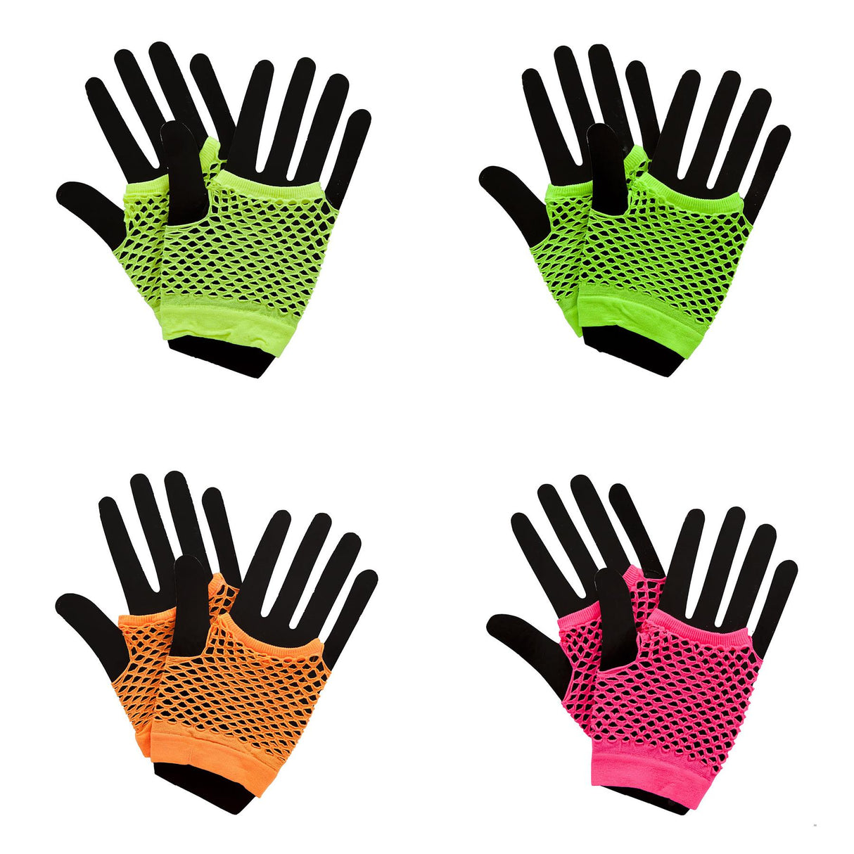 80s Fishnet Gloves (Short) - Women