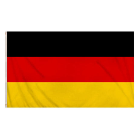 Henbrandt - Germany Flag (5ft x 3ft) - Fancy Dress Central