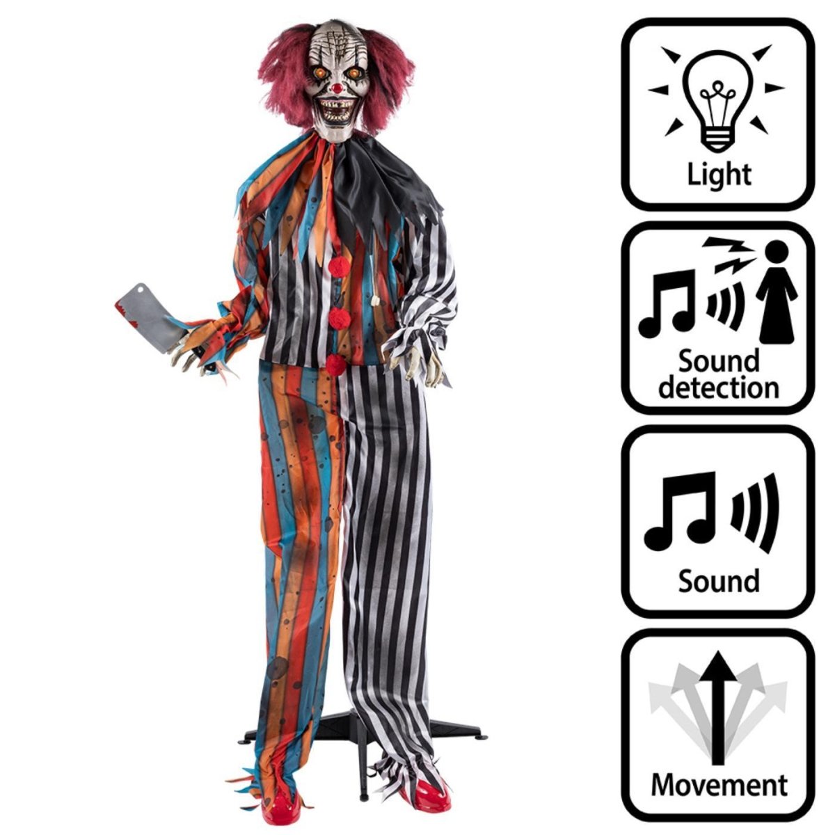 Boland - Interactive Butcher Clown - Party Decoration - Fancy Dress Central