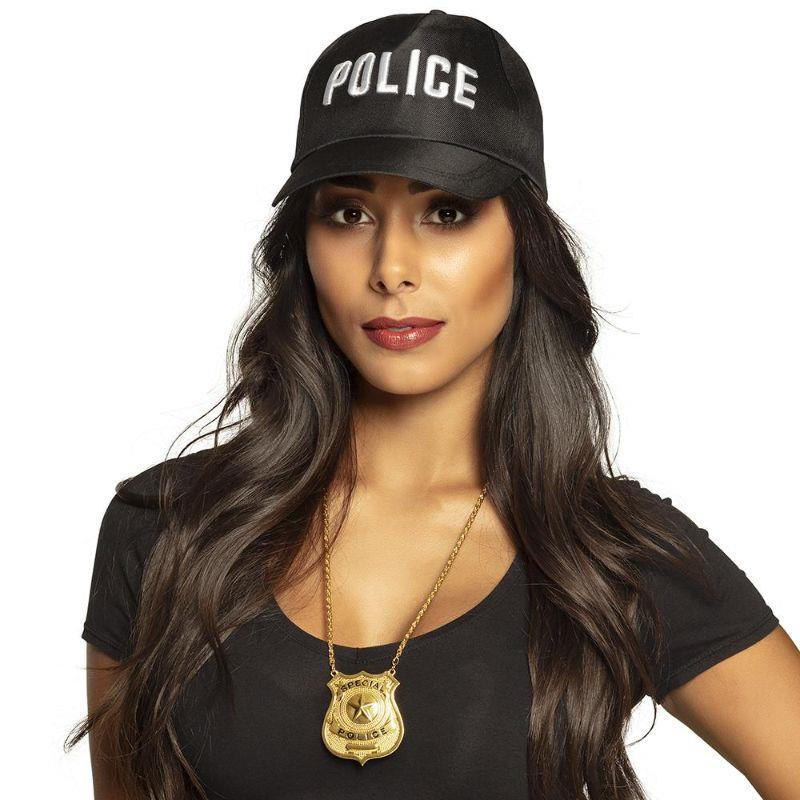 Boland - Special Police Badge Necklace (Gold) - Adult - Fancy Dress Central