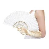 Boland - Granada Hand Fan (White) - Fancy Dress Central