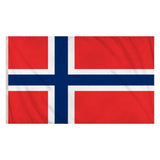 Henbrandt - Norway Flag (5ft x 3ft) - Fancy Dress Central