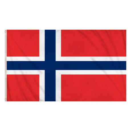 Henbrandt - Norway Flag (5ft x 3ft) - Fancy Dress Central