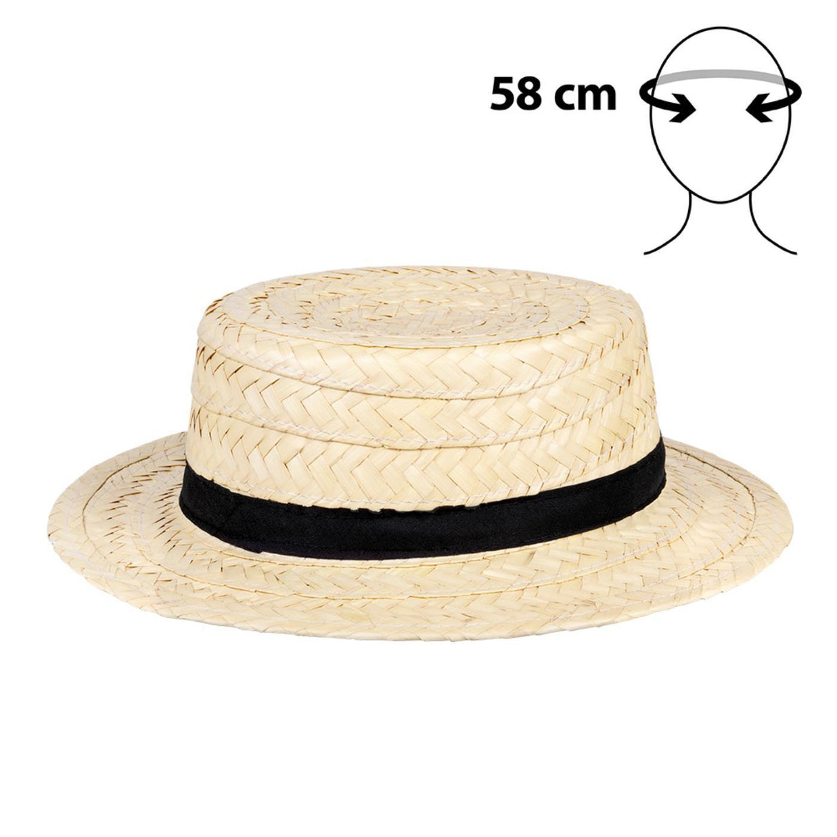 Straw Boater Hat - Men
