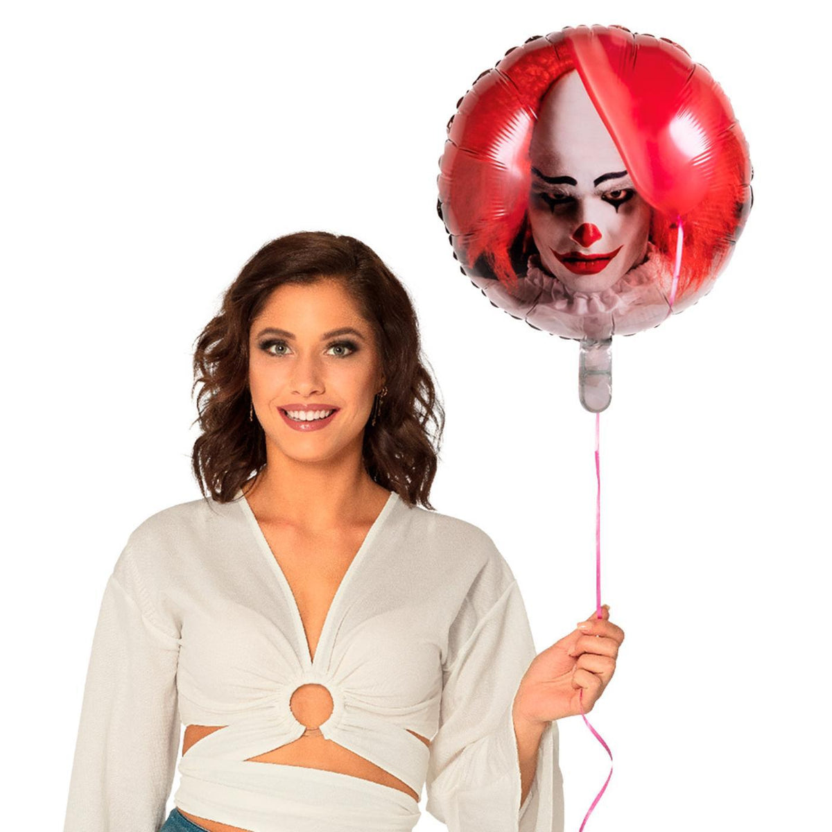 Horror Clown Foil Balloon