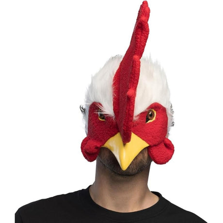 Boland - Rooster Plush Half Mask - Adult - Fancy Dress Central