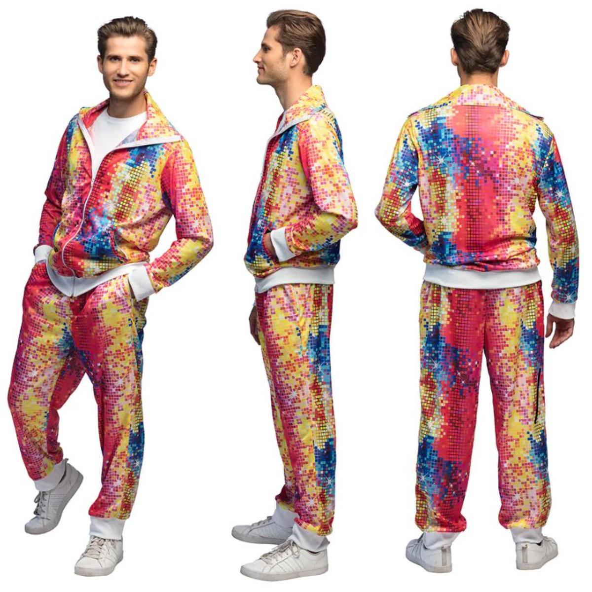 Discos Shell Boland Disco Dude Shell Suit Costume - Men - Fancy Dress Central