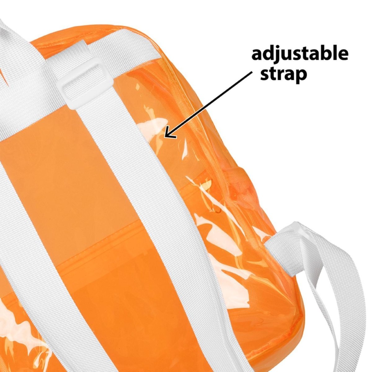 Fancy Dress Central - Clarity Backpack (Neon Orange) - Adult - Fancy Dress Central