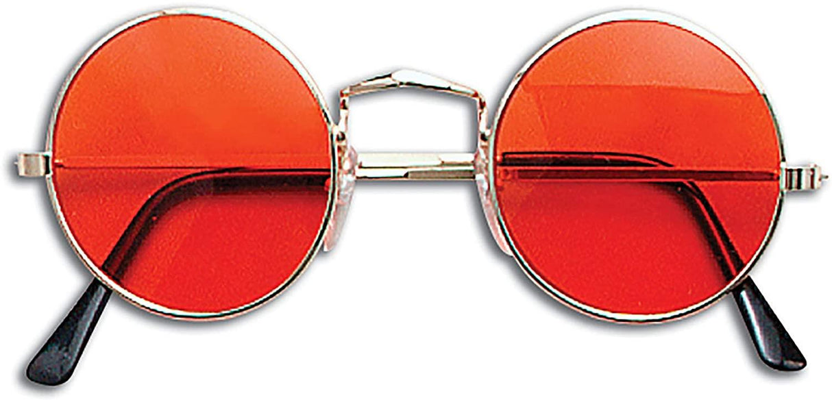 John Lennon Glasses (Orange/Gold Frame) - Adult