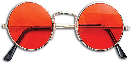 Rubies Masquerade Co. (UK) Ltd - John Lennon Glasses (Orange/Gold Frame) - Adult - Fancy Dress Central