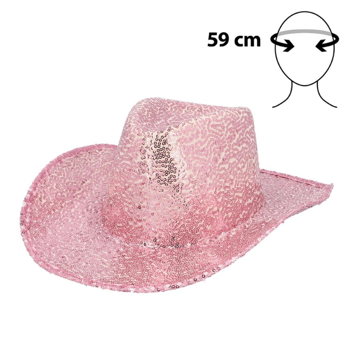 Fancy Dress Central - Rodeo Party Cowboy Hat (Light Pink) - Adult - Fancy Dress Central