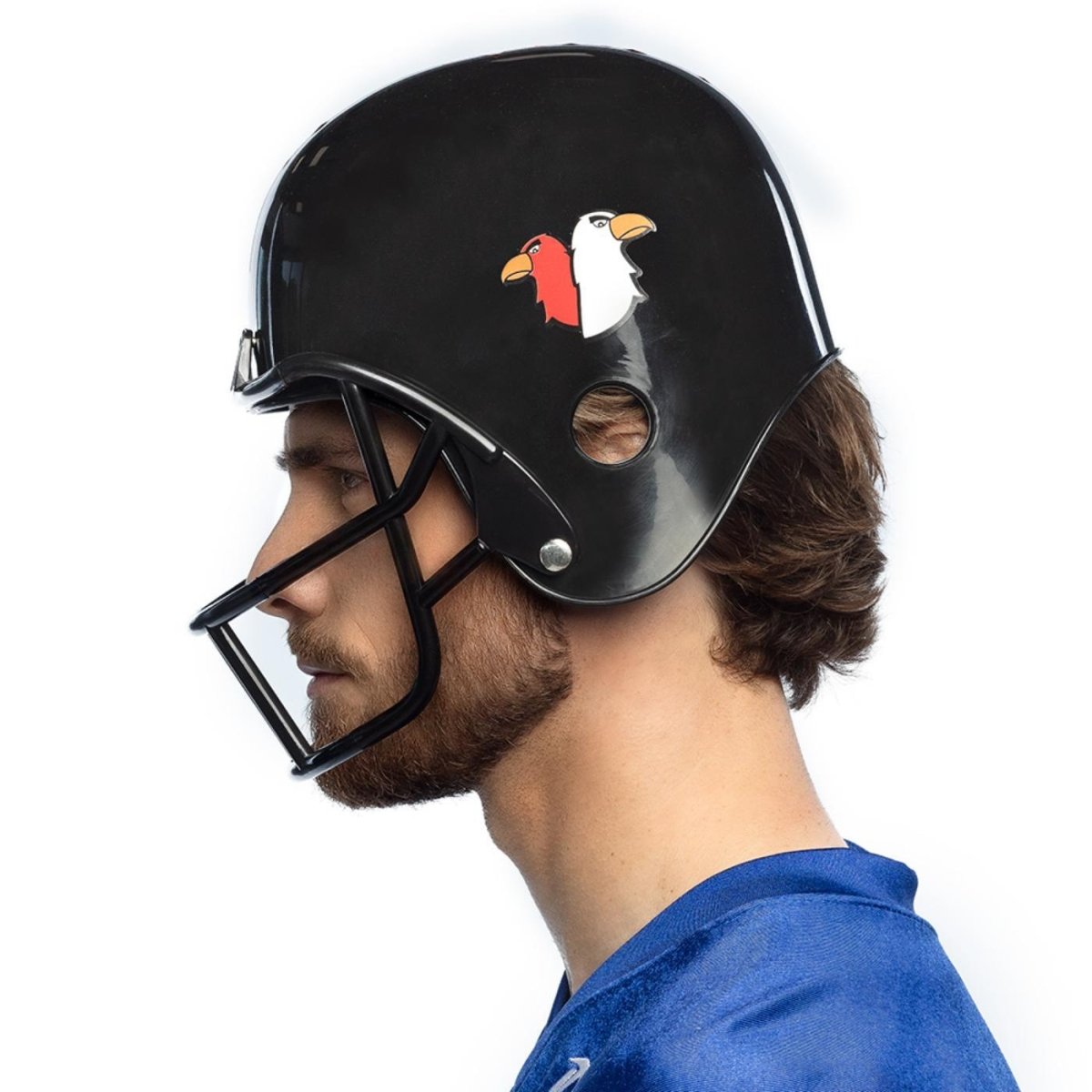 Boland - American Football Helmet (Black) - Adult - Fancy Dress Central