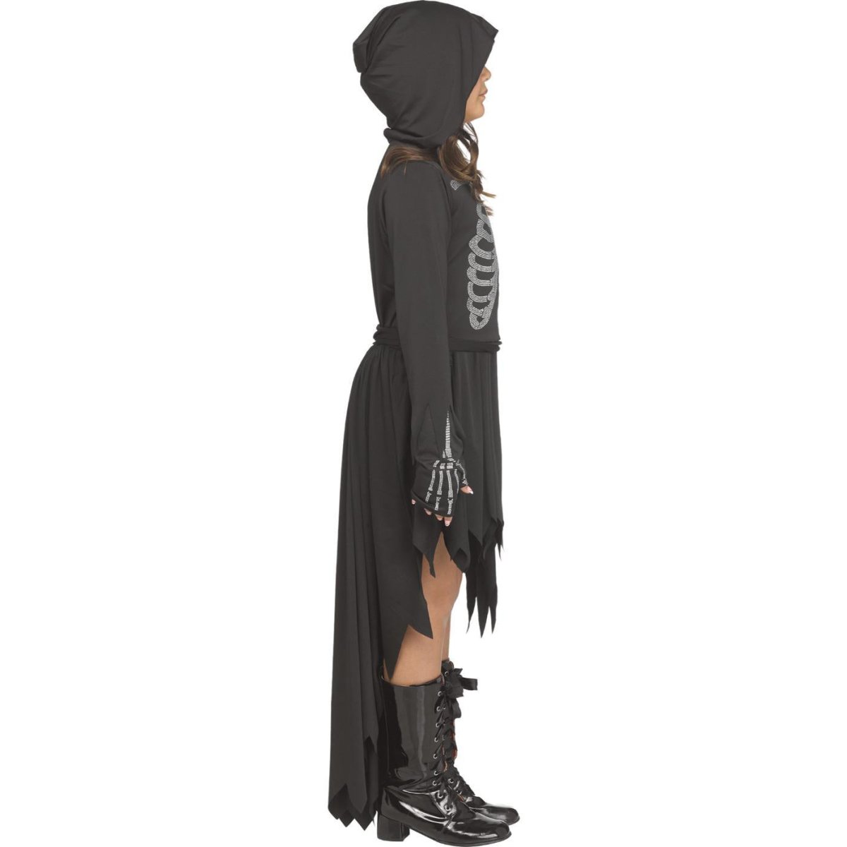 Wicked Costumes - Skele- Stone Ghost Face Costume - Girls - Fancy Dress Central