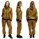 Boland - Disco Diamond Babe Shell Suit Costume (Gold) - Women - Fancy Dress Central