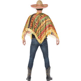 Smiffys - Mexican Poncho & Moustache Set - Men - Fancy Dress Central