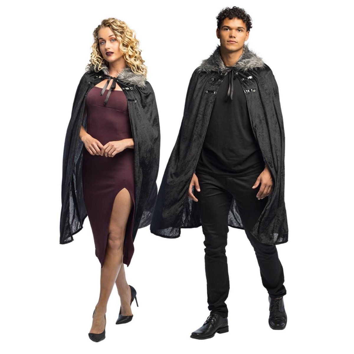 Boland - Crimson Cape (Black) - Adult - Fancy Dress Central