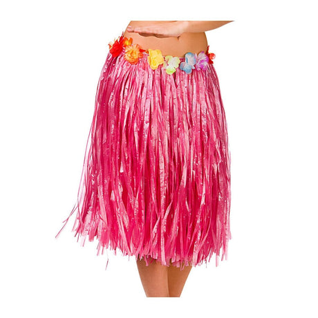 Wicked Costumes - Hula Skirt 60cm (Pink) - Women - Fancy Dress Central