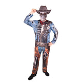 Zombie Skeleton Cowboy Costume - Men