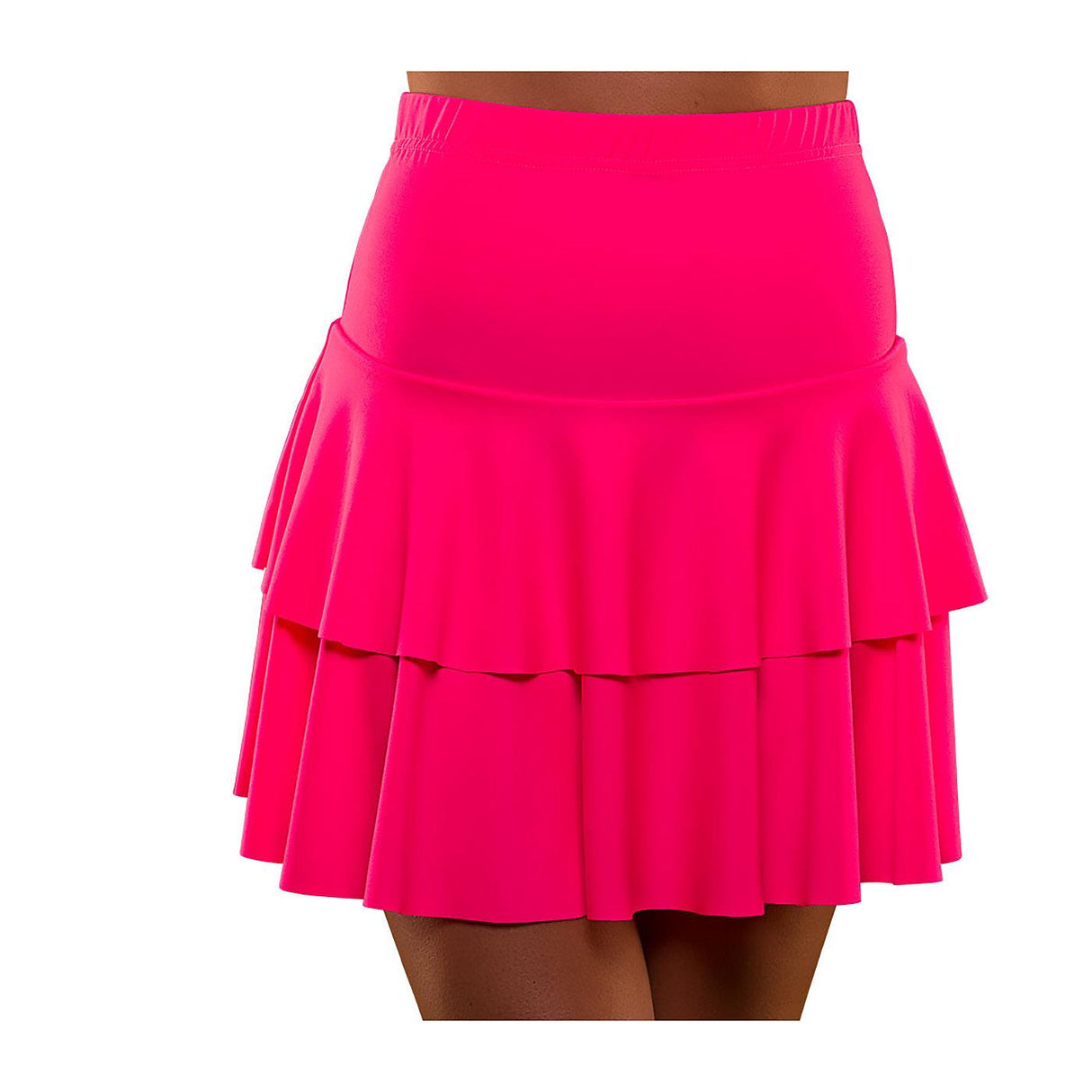 80s Ra Ra Skirt (Neon Pink) - Women