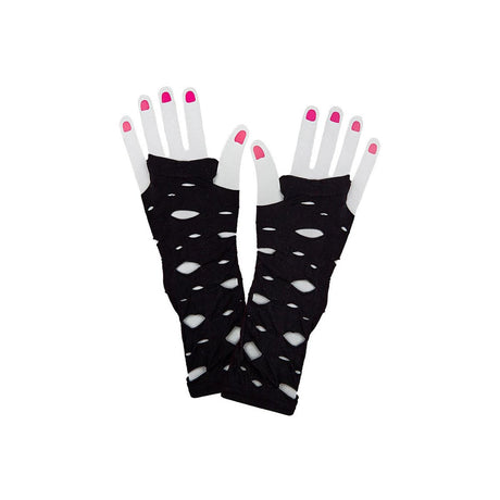 Wicked Costumes - Gothic/Punk Torn Gloves - Adult - Fancy Dress Central