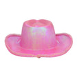 Boland - Iridescent LED Cowboy Hat (Pink) - Women - Fancy Dress Central