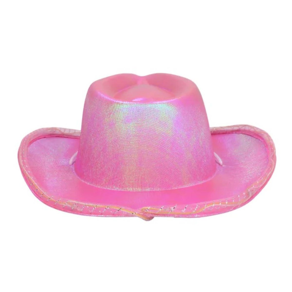 Boland - Iridescent LED Cowboy Hat (Pink) - Women - Fancy Dress Central